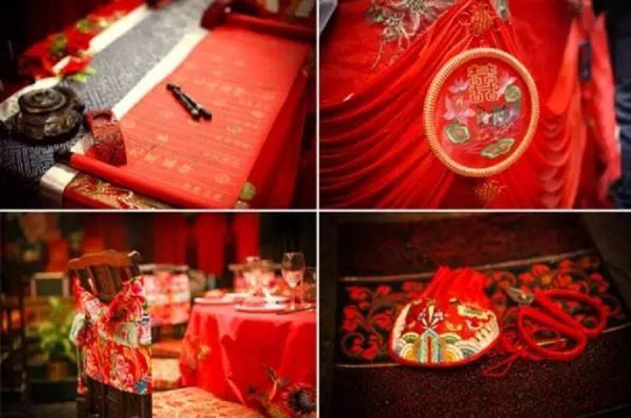 中国风传统婚礼，最是那抹中国红！(图1)