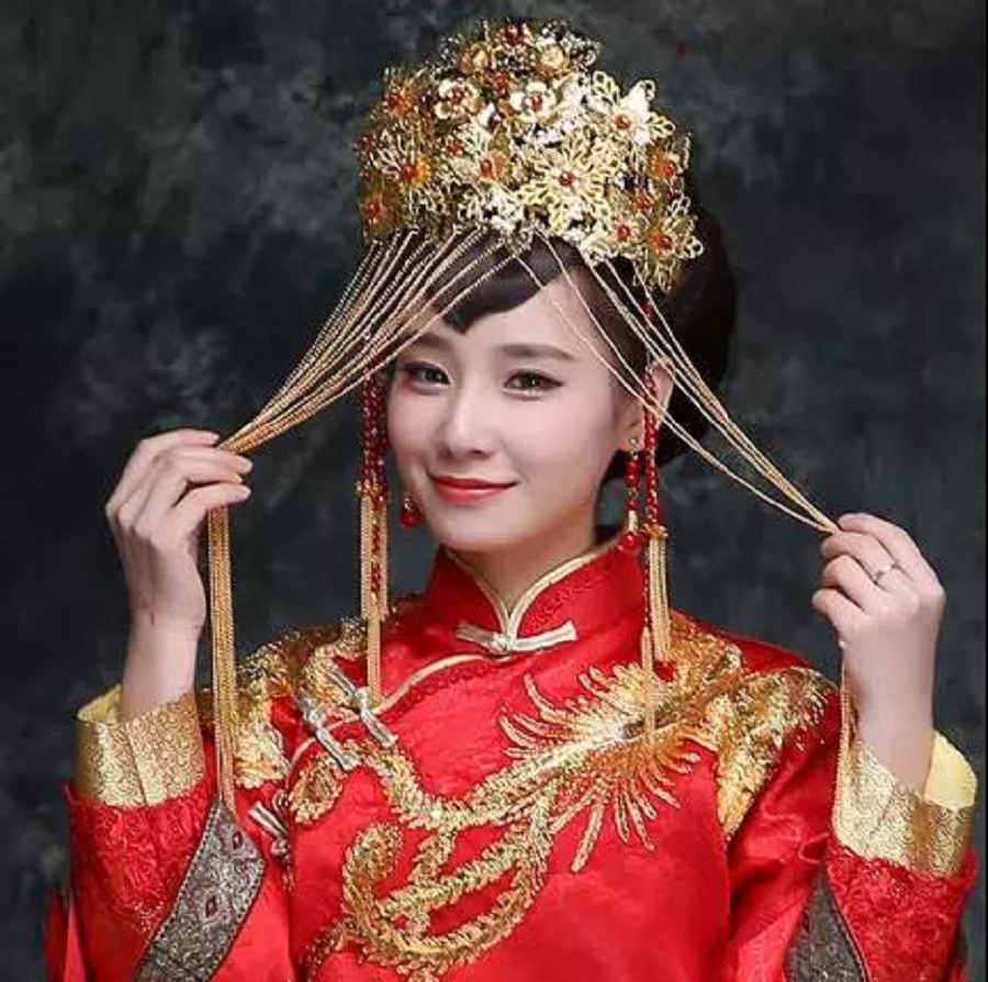 中国风传统婚礼，最是那抹中国红！(图41)