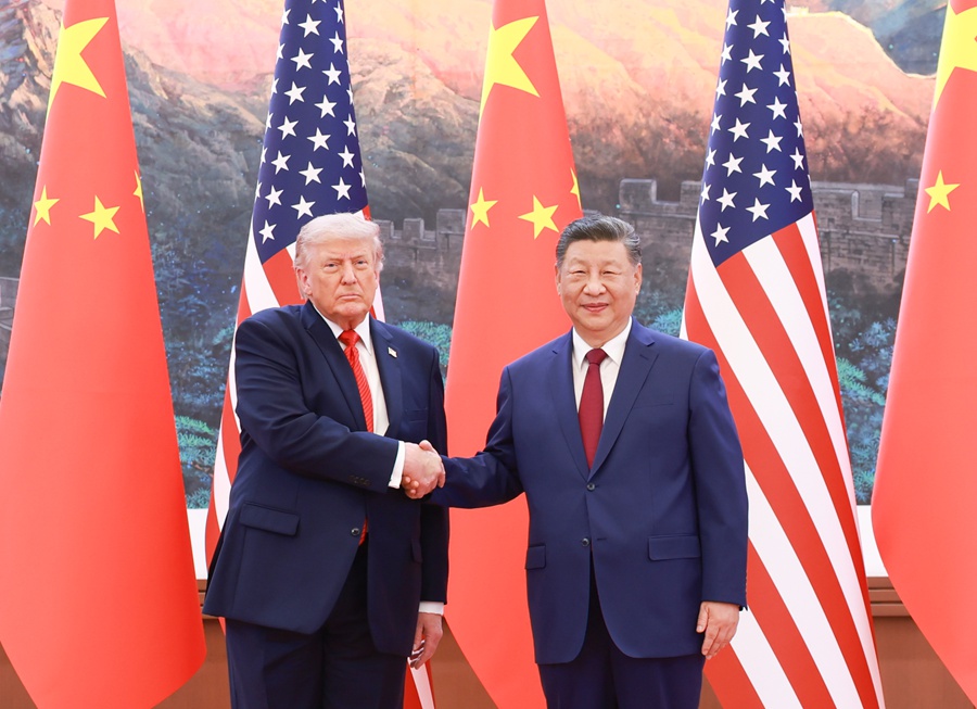 习近平主席同美国总统特朗普会谈